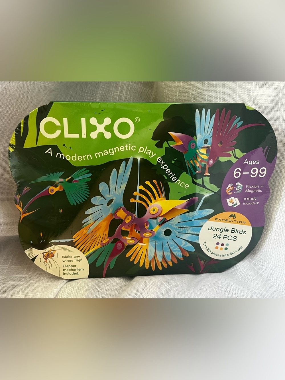 Clixo Jungle Birds Expedition Set 
Tropical Birds (24 pieces) - NEW